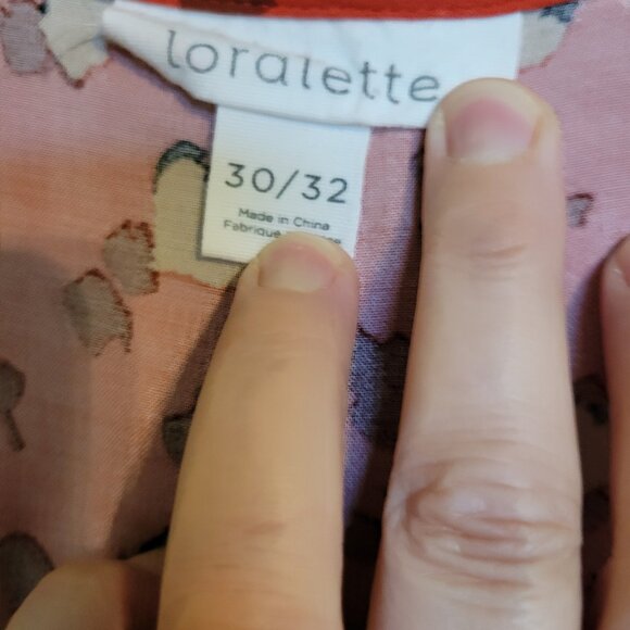 Lorelette Womans Blouse Top Shirt Size 30/32 - Picture 3 of 4